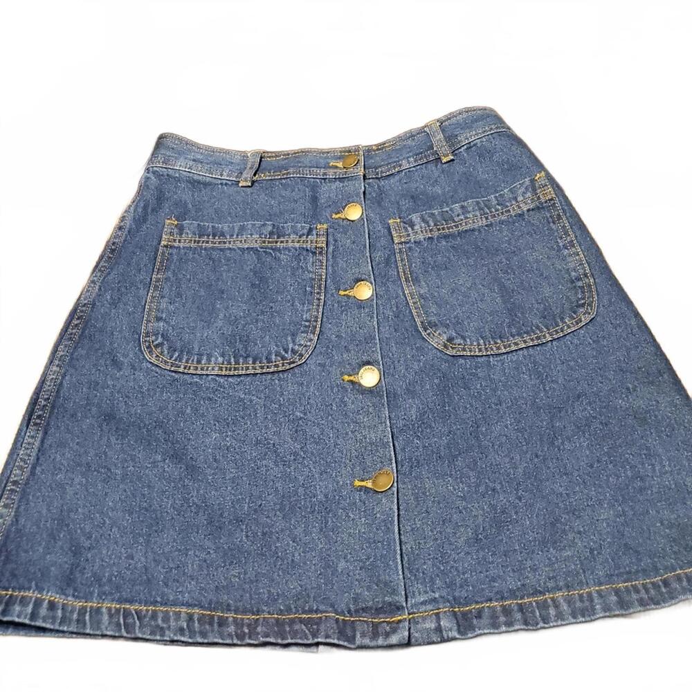 IRIS JEANS Mini Blue Jean Skirt